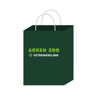 Arken Zoo vet.papperspåse 24x9x32cm grön 250st/fp