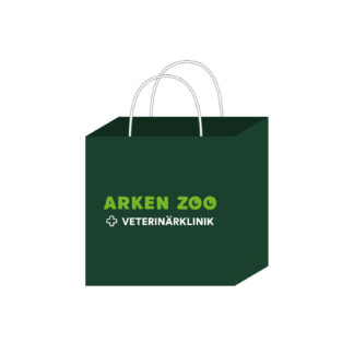 Arken Zoo vet. papperspåse 24x9x24cm grön 250st/fp