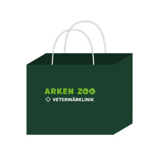 Arken Zoo vet.papperspåse 31x12x25cm grön 250st/fp