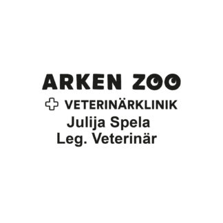 Arken Zoo vet.stämpel 100351 svart logo + namn + titel