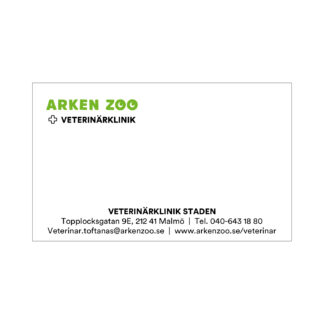 Arken Zoo Veterinärklinik Visitkort 250-pack